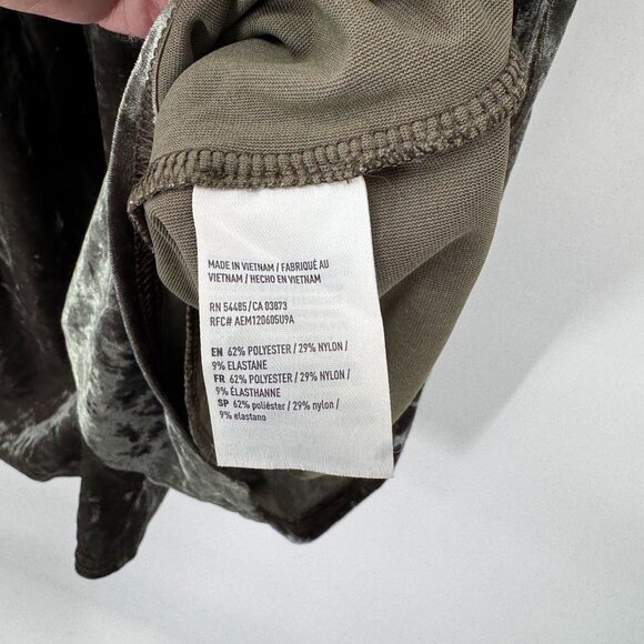 American Eagle Soft & Sexy Romper Womens XXS Green Velvet‎ Polyester Blend - Picture 7 of 8